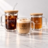 Custom Glass Mugs for Stylish Brand Presentation thumbnail 1