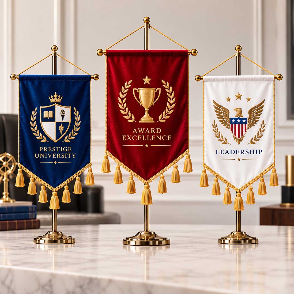 Tassel Flags for Ceremonies, Schools and Official Displays