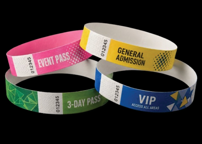 Custom Tyvek Wristbands for Events and Access Control