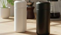 240ml One-Press Stainless Steel Insulated Tumbler