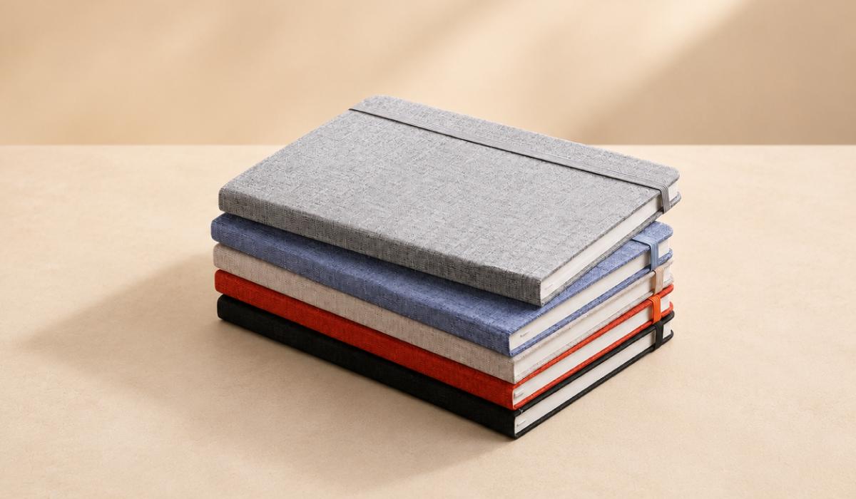 A5 Size Notebook with Cotton PU United States